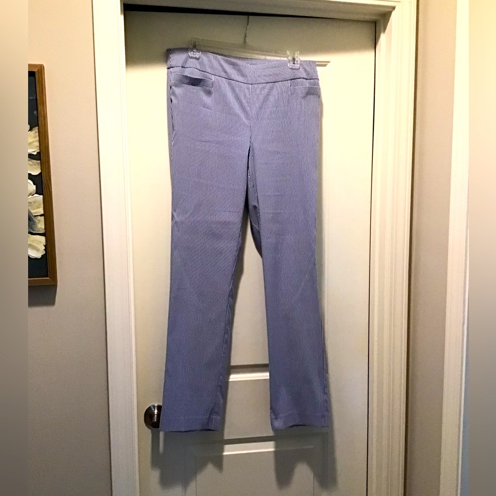 Women's Blue and white striped Pants